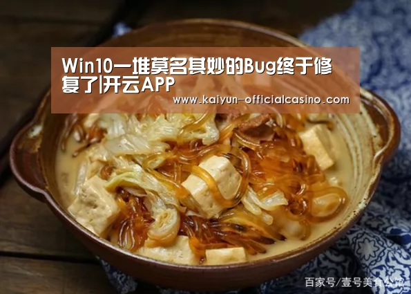 Win10一堆莫名其妙的Bug终于修复了|开云APP(图1) 开云平台